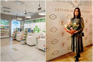Metų vaistininko rinkimuose aukso medaliu apdovanota Jovita dirba ypatingoje Kauno vietoje