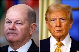 Per pokalbį telefonu O. Scholzas ir D. Trumpas sutiko, kad karas Ukrainoje tęsiasi „per ilgai“