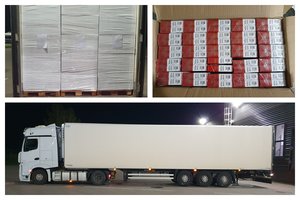 Klaipėdoje muitininkams sulaikius didžiulę kontrabandinių rūkalų siuntą, Latvijoje aptiktas šešėlinis tabako fabrikas