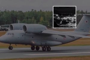 Ukrainos žvalgyba: šalia Maskvos sprogo Rusijos karinis transporto lėktuvas An-72