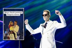 Ašaros ir ištirpę širdys: Lino Adomaičio koncerte uždainavusi jo dukra pavergė tūkstančius