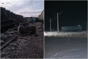 Rusijoje – traukinių avarija: nuo bėgių nulėkė 42 vagonai