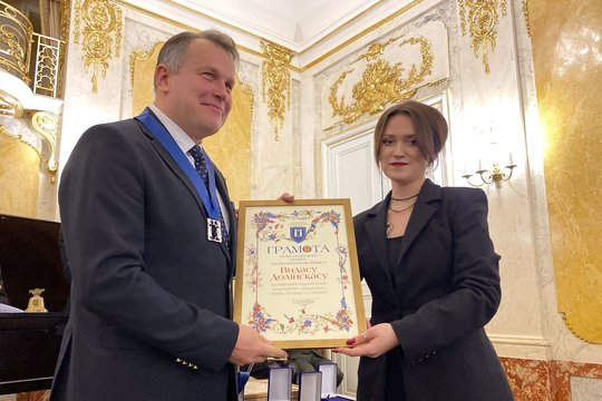 Ukrainoje apdovanojimas „Už intelektinę drąsą“ įteiktas istorikui, muziejininkui Vydui Dolinskui