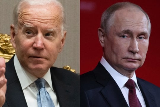 Joe Bidenas ir Vladimiras Putinas.