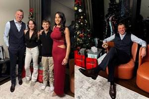 Š. Jasikevičius pasidalijo šventinėmis akimirkomis: nuotraukose – visa šeima