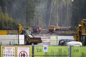 Mėnesiu anksčiau pradėti parengiamieji karinio miestelio statybų darbai Rūdninkų poligone