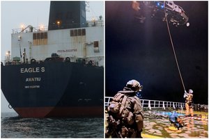 Nuo specialių lagaminų – iki brangios šnipinėjimo įrangos: atskleidė, ką slepia konfiskuotas su Rusija susijęs tanklaivis