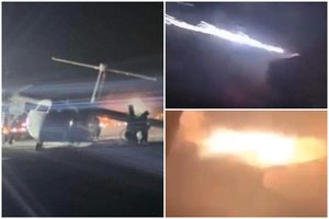 Iš Kanados – žinia apie baimę išgyvenusius žmones: užfiksavo, kaip ėmė slysti lėktuvas