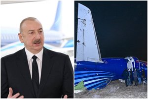 Azerbaidžano prezidentas paskelbė – į keleivinį lėktuvą buvo šauta iš Rusijos, Maskvai – ir nauji kaltinimai  
