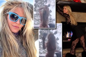 Nustebino net visko mačiusius: dėl kadro sniege modelis Heidi Klum nusimetė visus drabužius