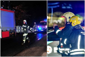 Vilniaus pakraštyje degė autoservisas – ant kojų sukeltos gausios pajėgos