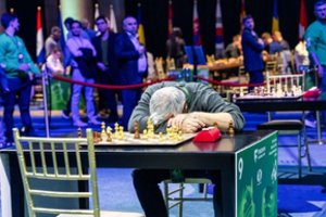 Dienos drama – ėjimo atlikti nesuspėjęs Ukrainos šachmatininkas pravirko