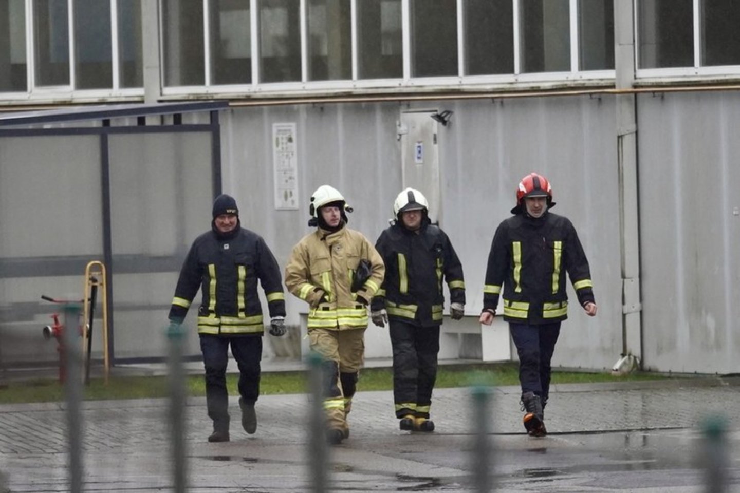 Gaisras Kauno įmonės teritorijoje.<br>G.Bitvinsko nuotr.