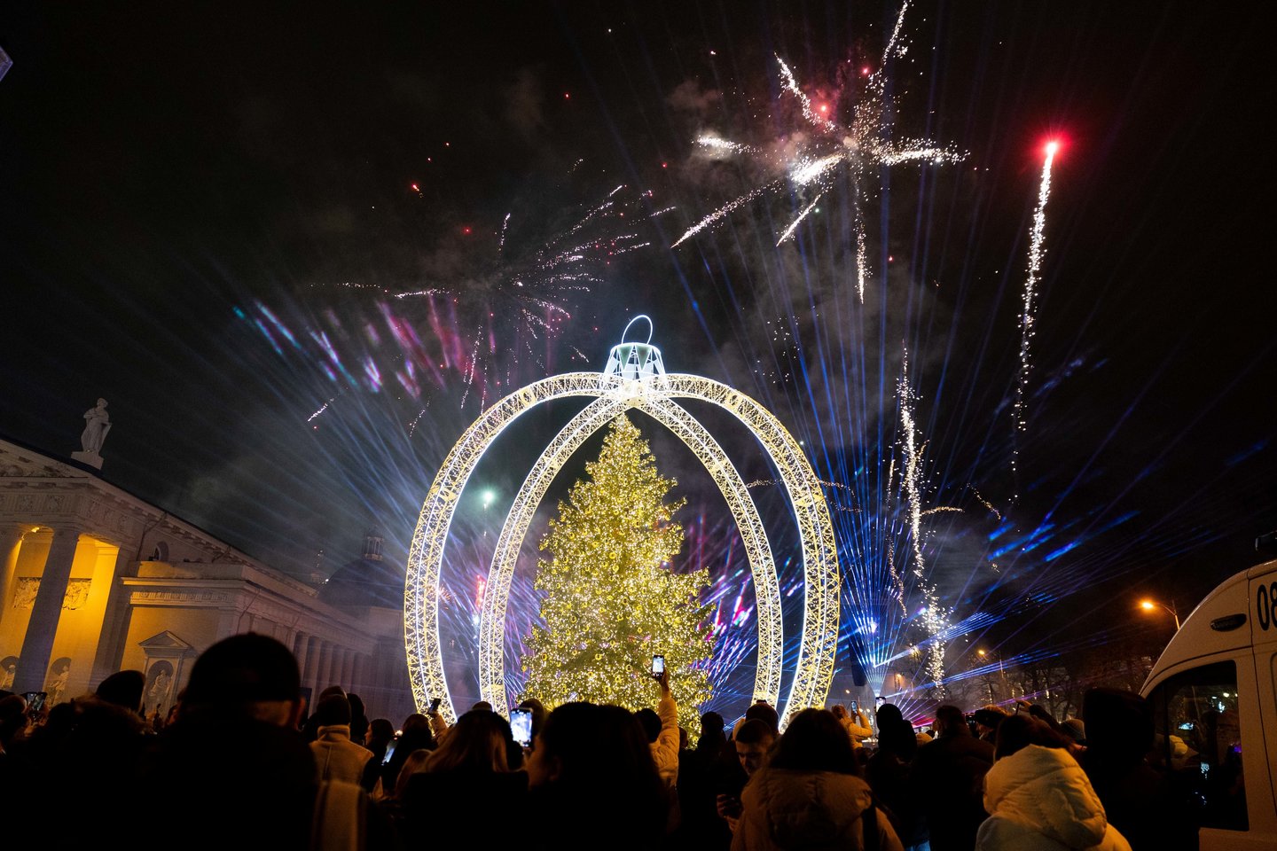 Naujųjų metų pasitikimas Vilniuje.<br>T.Bauro nuotr.