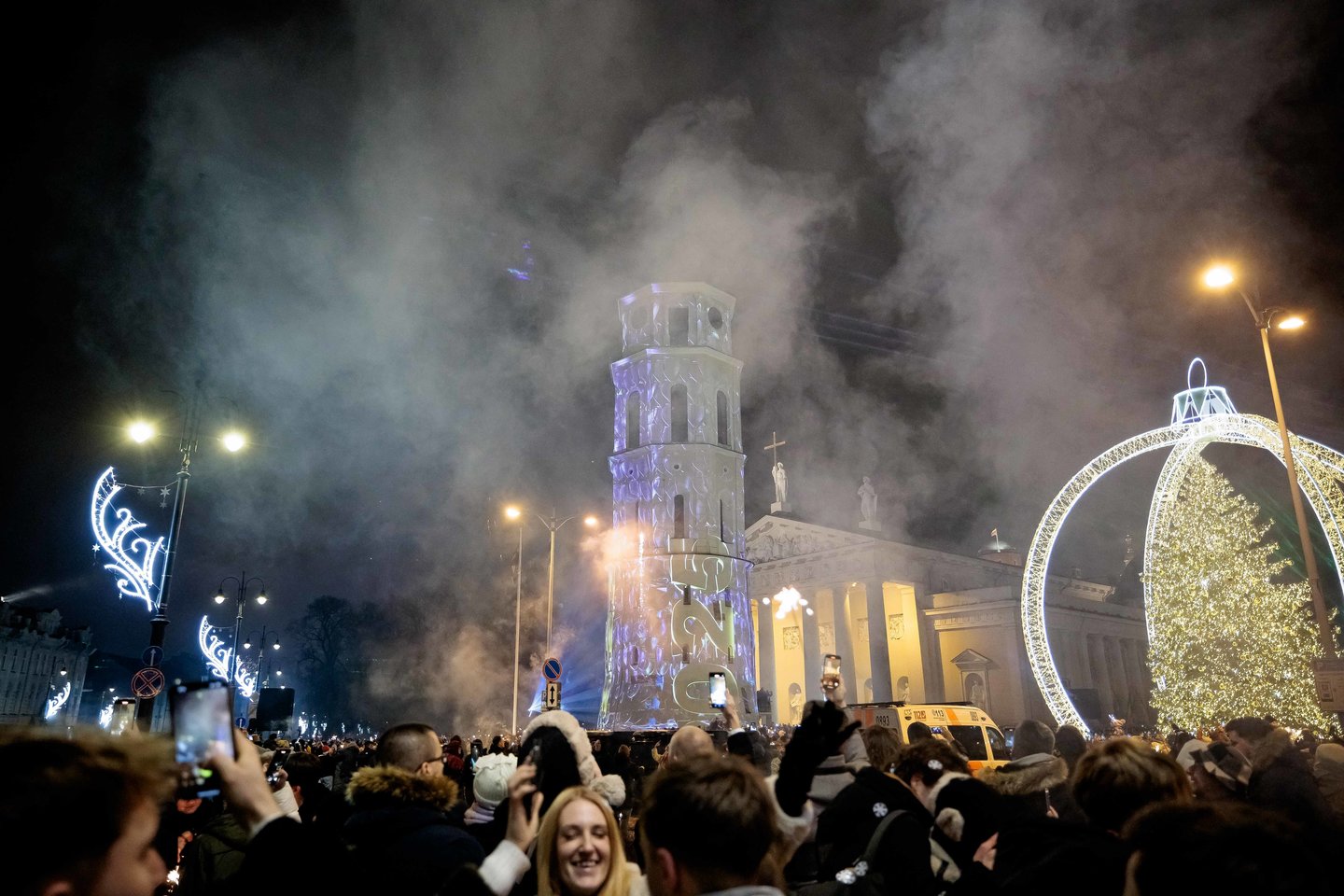 Naujųjų metų pasitikimas Vilniuje.<br>J.Elinsko (ELTA) nuotr.