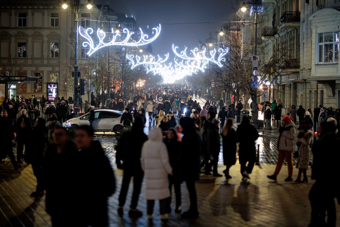 Naujųjų metų pasitikimas Vilniuje.<br>J.Elinsko (ELTA) nuotr.