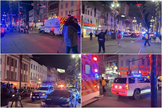 Kraupus išpuolis JAV – į minią rėžėsi automobilis, žuvo mažiausiai 10 žmonių