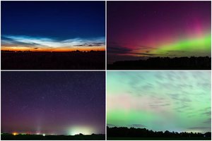 Sunku atsigrožėti: fotografas pasidalijo gražiausiais 2024-ųjų Lietuvos dangaus vaizdais