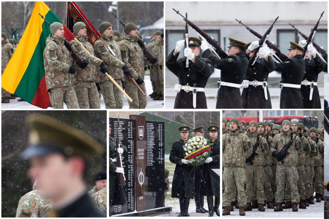 Nepriklausomybės kovose 1919–1923 metais žuvusių karių atminimo pagerbimas<br>D. Labučio (ELTA) nuotr.