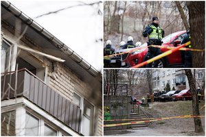 Sprogimas daugiabutyje Vilniuje: įkrito stogo perdanga, nukentėjo vienas žmogus