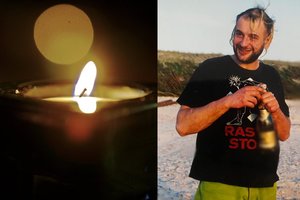 Mirė grupės „Erkė maiše“ dainininkas, legendinis Antakalnio pankas Renuaras