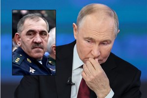 Iškalbingas V. Putino veiksmas atskleidė Kremliaus kortas: į Kursko sritį pasiuntė vieną griežčiausių generolų