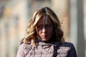 Italijos premjerė G. Meloni neigia sudariusi sandorį su E. Musku dėl „Starlink“ palydovų