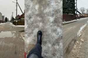 Gyventojai pasibaisėję tokia šaligatvių būkle: nesaugu net namo eiti