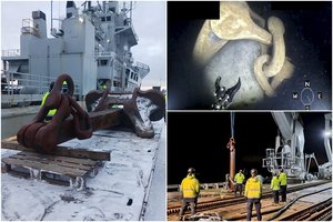 Švedijos karinis jūrų laivynas rado tanklaivio, įtariamo apgadinus kabelius Baltijos jūroje, inkarą