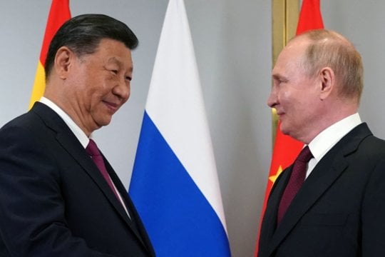 Xi Jinpingas ir V. Putinas.