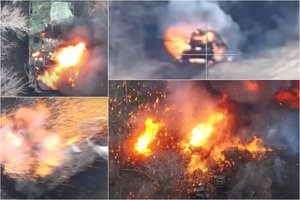 Nepamirštami vaizdai: metalo laužu pavertė net tris rusų konvojus