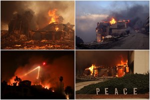 Košmaras Los Andžele: liepsnoja ištisos gatvės, prabangūs namai virto griuvėsiais