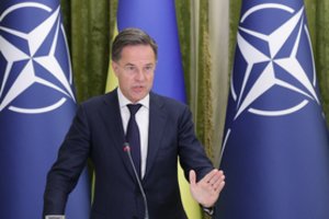 NATO vadovas siekia įtikinti D. Trumpą tiekti daugiau ginklų Europai