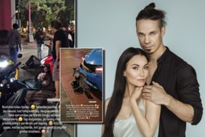 Mėgautis Tailando saule išvykę Karina Krysko ir Jeronimas Milius pateko į autoįvykį
