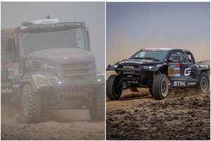 Prakeiktas mūsiškiams Dakaro greičio ruožas – B. Vanagas sudaužė mašiną, prasikankinęs V. Žala naktį vos pasiekė finišą