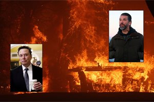 D. Trumpo sūnus ir E. Muskas dėl gaisrų Los Andžele kaltina Ukrainą