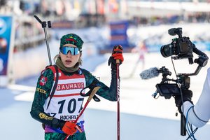 Dar vienas sėkmingas biatlonininkių startas: karjeros rekordą pasiekė ir Judita Traubaitė