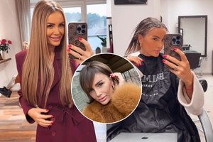 Kristina Meseguer atsisveikino su blondinės įvaizdžiu: „Vyras nepažino“