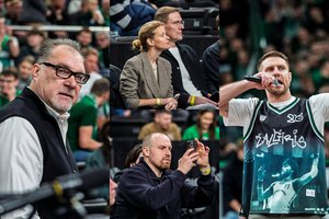 Sausakimšoje „Žalgirio“ arenoje rugtynes stebėjo būrys žinomų veidų: išskirtinai pagerbtas A. Sabonis