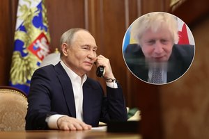 „Vladimirai, tu sumautas idiote“: B. Johnsonas kalbėdamas apie V. Putiną ir Baltijos šalis prapliupo keiksmais