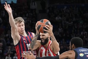 „Baskonia“ kūrė stebuklą, tačiau Eurolygos lyderis „Olympiakos“ iškovojo šeštąją pergalę iš eilės