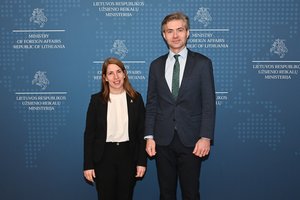 Ministras K. Budrys susitiko su Izraelio ambasadore