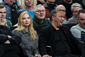 Krepšinio rungtynėse pasirodė Karolina Toleikytė su mylimuoju J. Garbaravičiumi