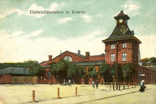 Atvirukas „Elektrizitatsstation in Kowno“, 1915–1918 m.