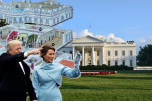 D. Trumpas su žmona Melania sugrįžta į Baltuosius rūmus: kas už jų durų 