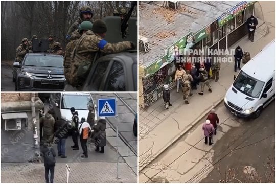 Ukrainos policija, atliekanti tyrimą dėl karinės tarnybos vengimo, surengė kratas.  