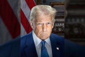 D. Trumpas paskelbė oficialią savo, kaip 47-ojo JAV prezidento, nuotrauką