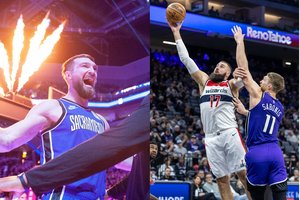 Skrajojęs D. Sabonis nustelbė sezono mačą sužaidusį J. Valančiūną