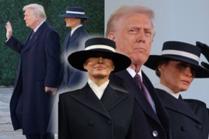 D. Trumpo inauguracijos dieną – išskirtinis M. Trump įvaizdis: stebino elegancija