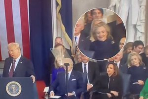 Per D. Trumpo kalbą H. Clinton prapliupo juokais